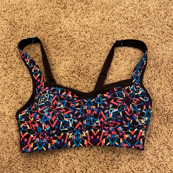 TYR Women’s Lily Bikini Swim Top Carnivale Multi-Colored Print Size 8 - Picture 3 of 10